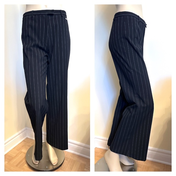 ELLE black pinstriped pants - Picture 2 of 11